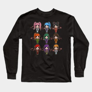 Kawaii Matsuri Chibi Girls for Japan Lover Long Sleeve T-Shirt